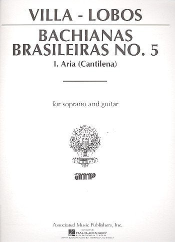 Aria: for soprano and guitar Bachianas Brasileiras no. 5 Sheet Music