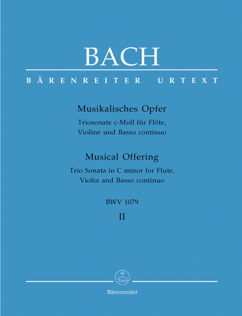 Musikalisches Opfer BWV 1079 - Flute, Violine und Basso kontinuierlich - Set book