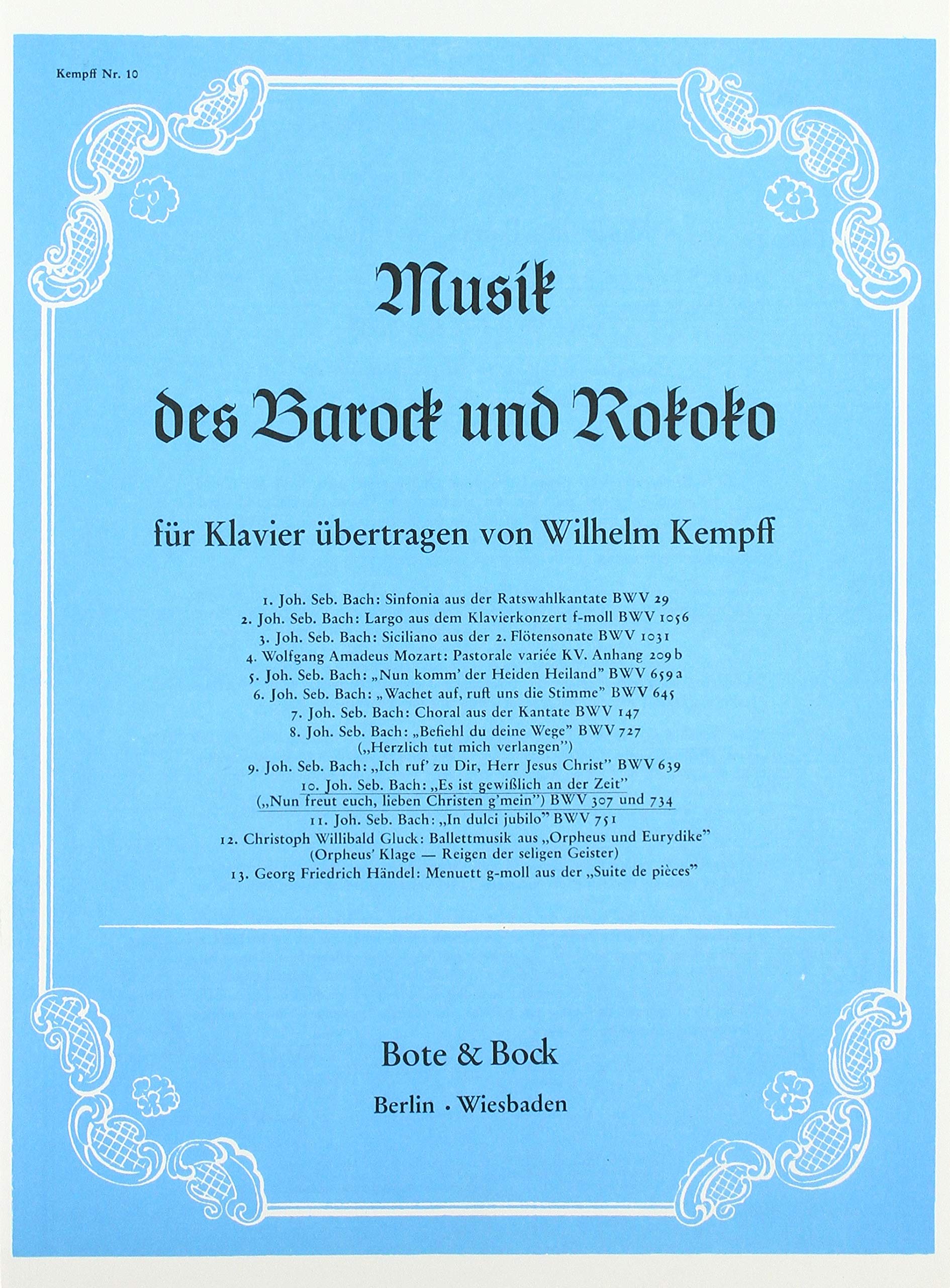 Es ist gewisslich & Nun freut. Partitions pour Piano book