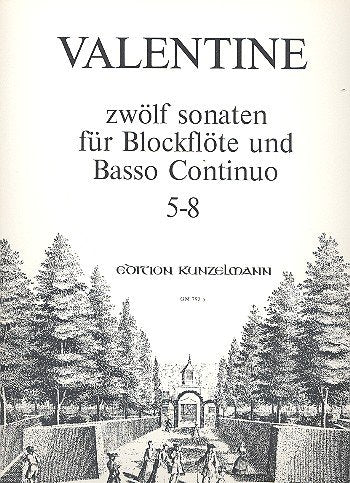 12 Sonaten Band 2 (Nr.5-8): für Blockflöte und Bc Music