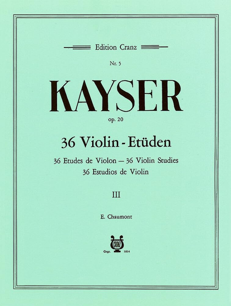 36 Etüden: Band 3. op. 20. Violine. Sheet Music