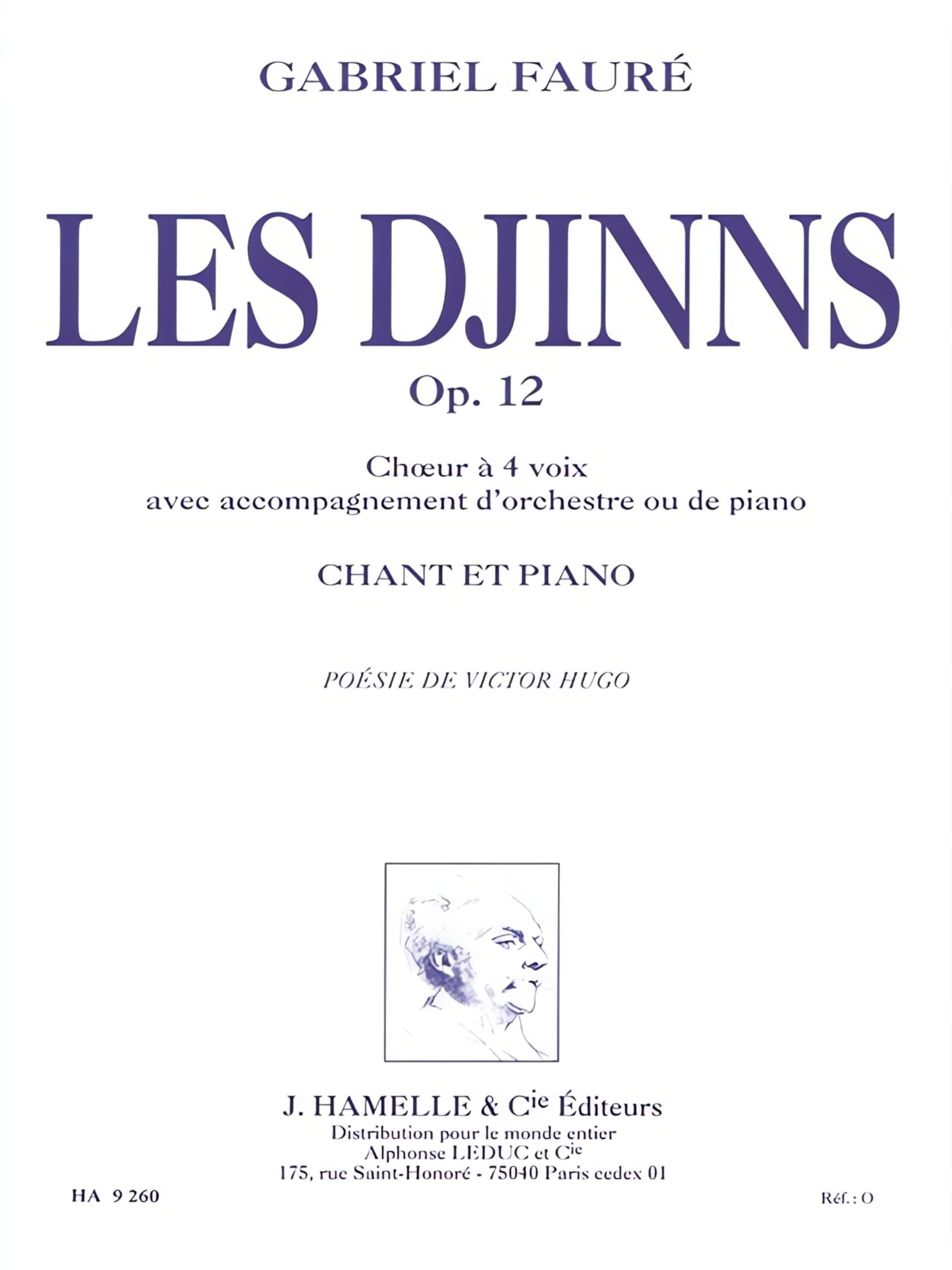 Les Djinns, Op. 12 for Choir and Piano. Partitions pour chorales book