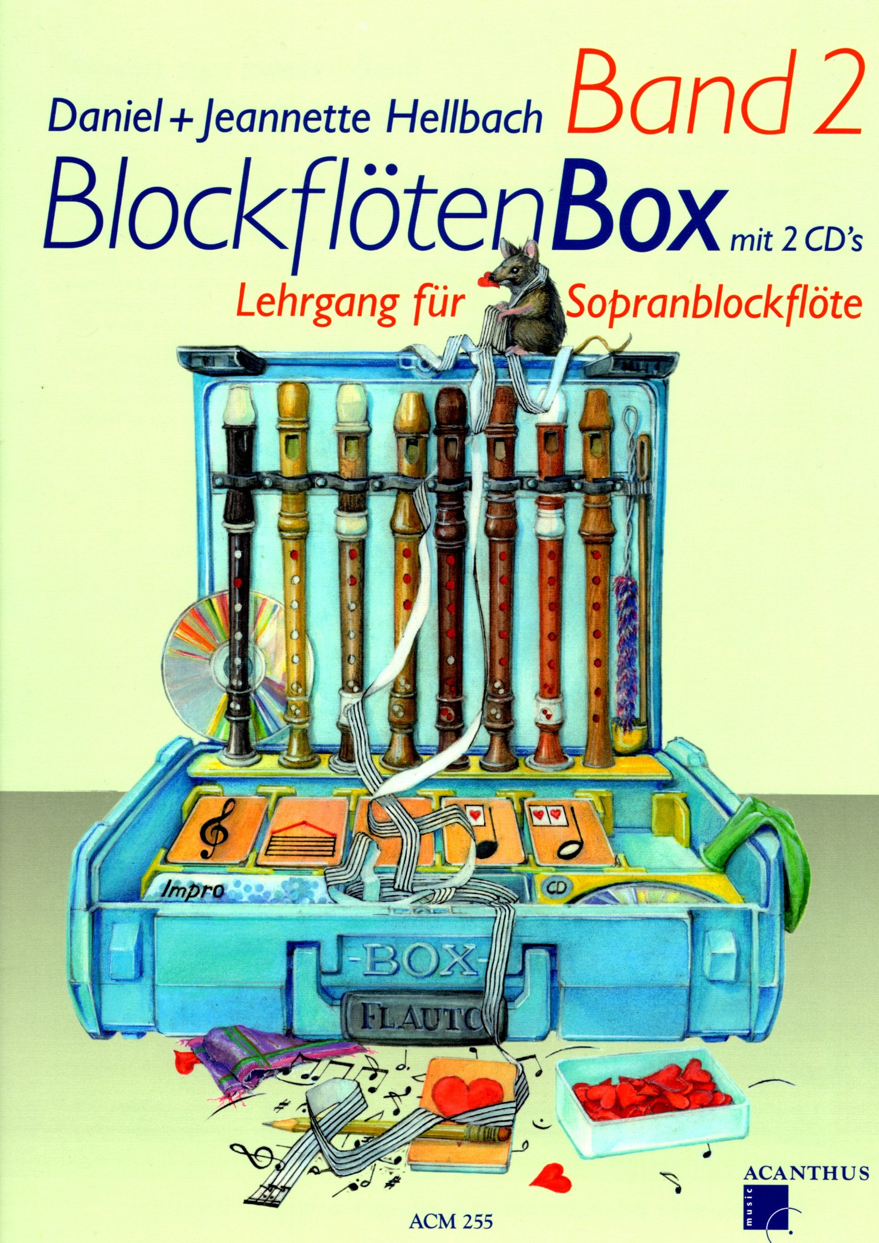 Acanthus Music 'Blockflötenbox Band 2 (+2 CD's)' für Sopranblockflöte Sheet Music
