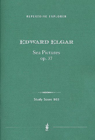Sea Pictures opus.37: for voice and orchestra study score Music