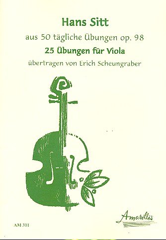 25 Übungen opus.98: für Viola Music
